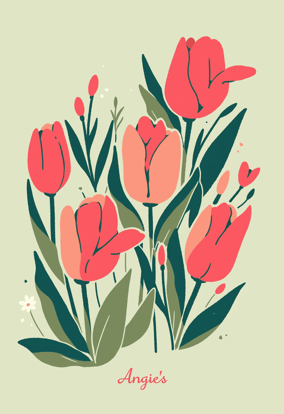 Tulip 116 original repeating artwork