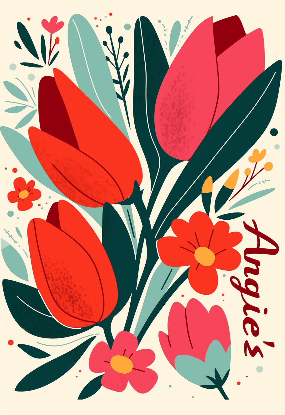 Tulip 085 original repeating artwork