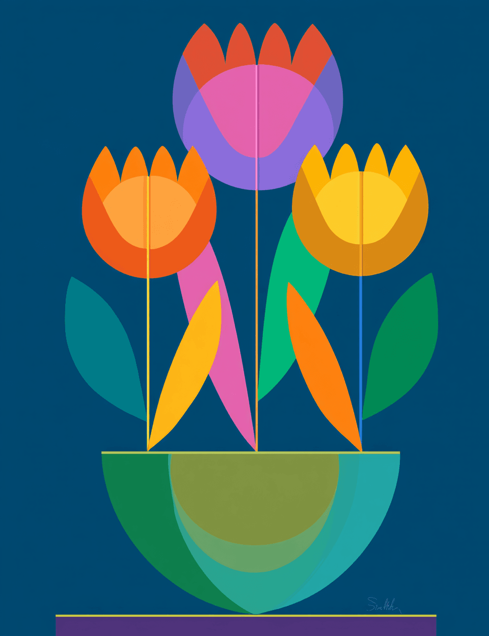 Design 057 original repeating artwork