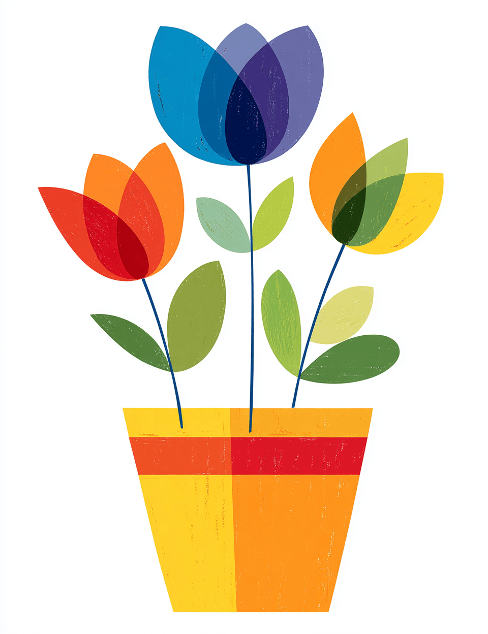 Bloom Sunlit original repeating artwork