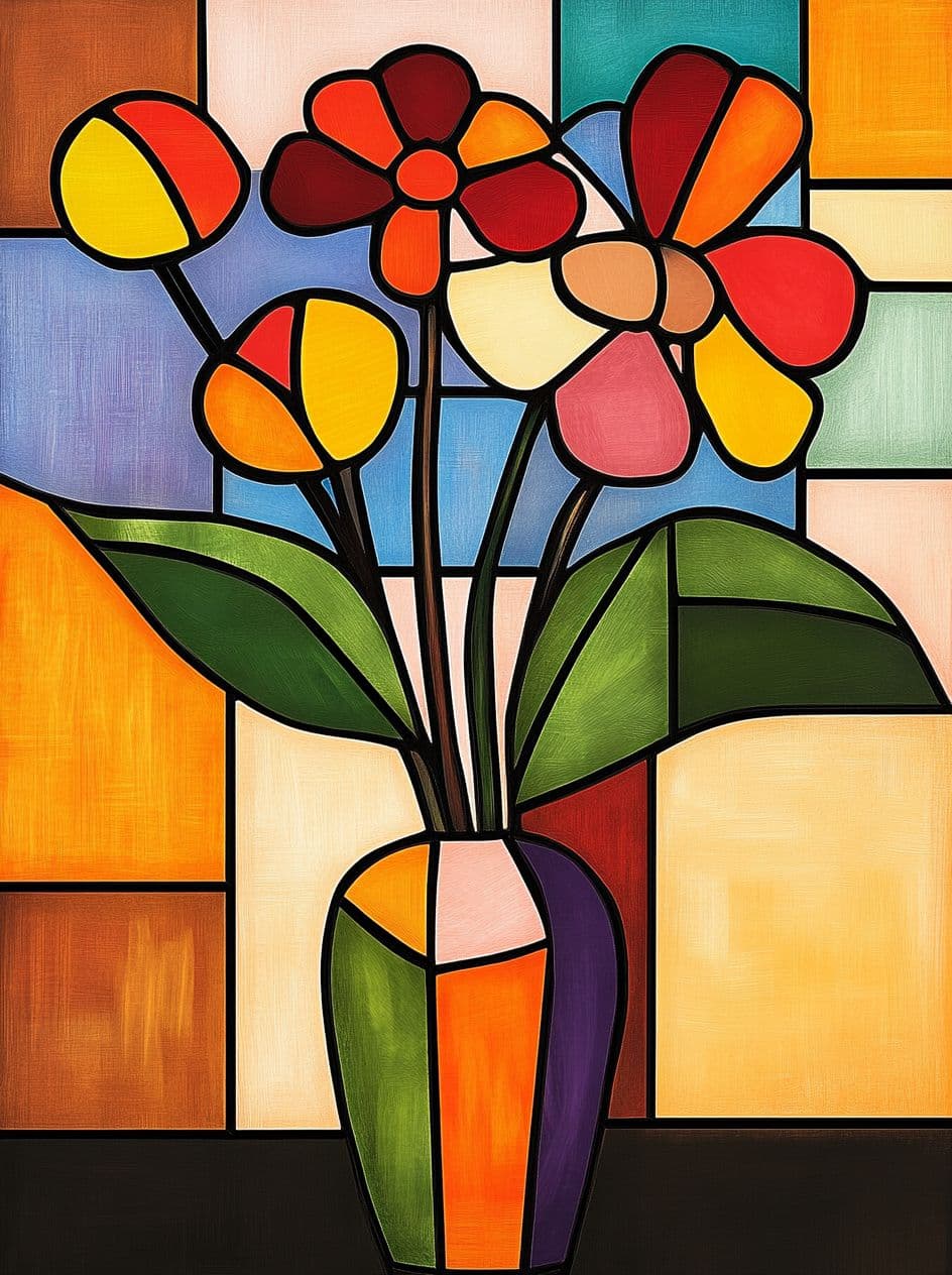 Vase Slide original repeating artwork