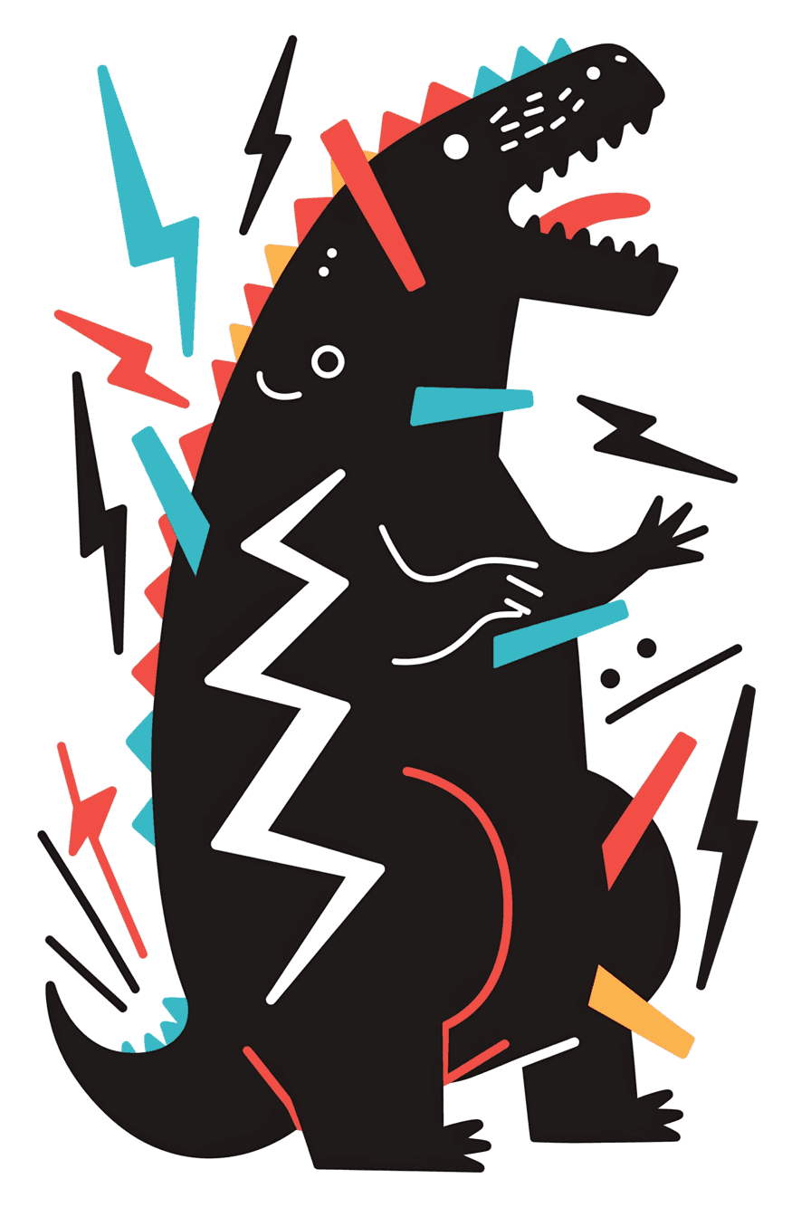 Monster Shine original repeating artwork