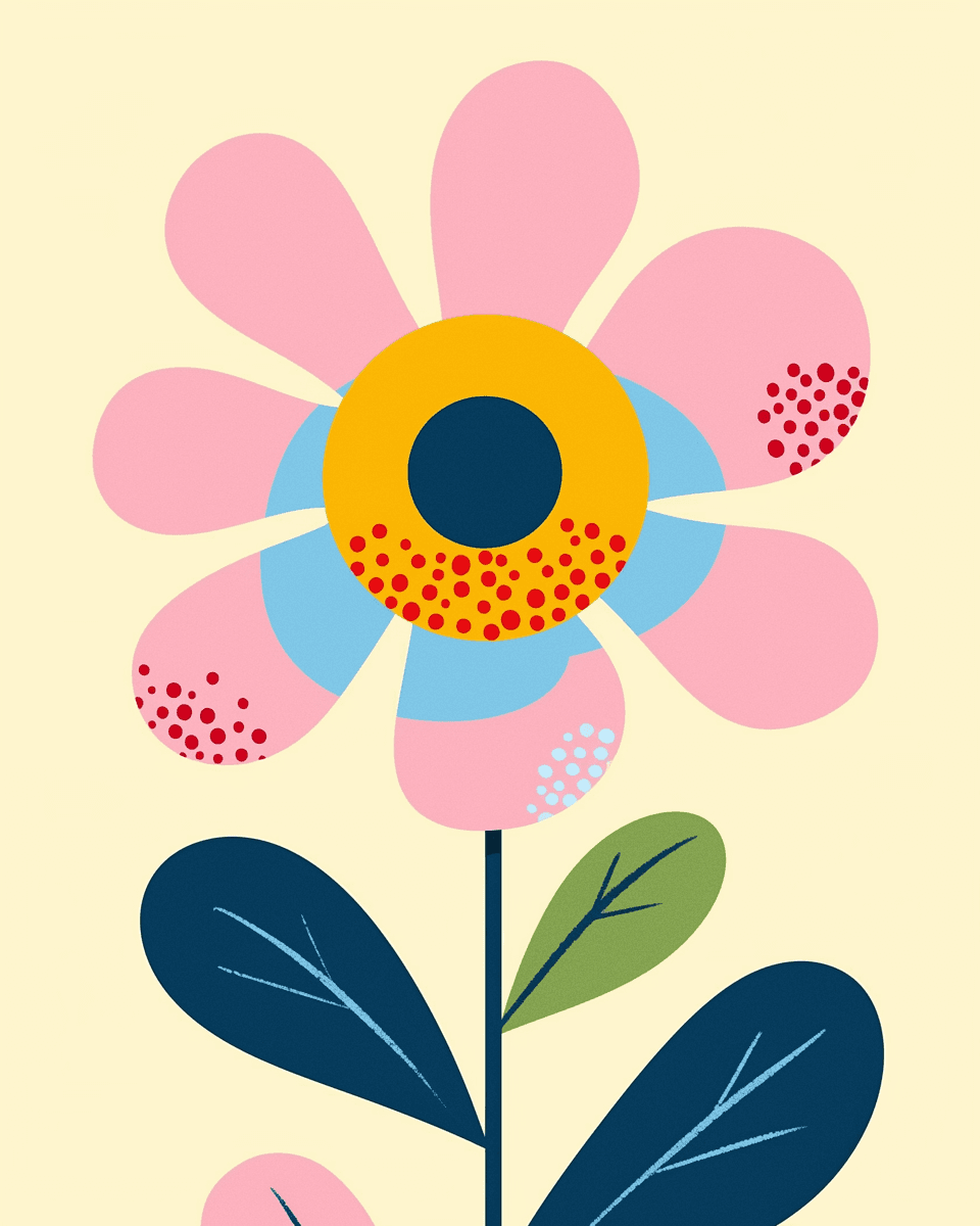 Bloom 436 original repeating artwork