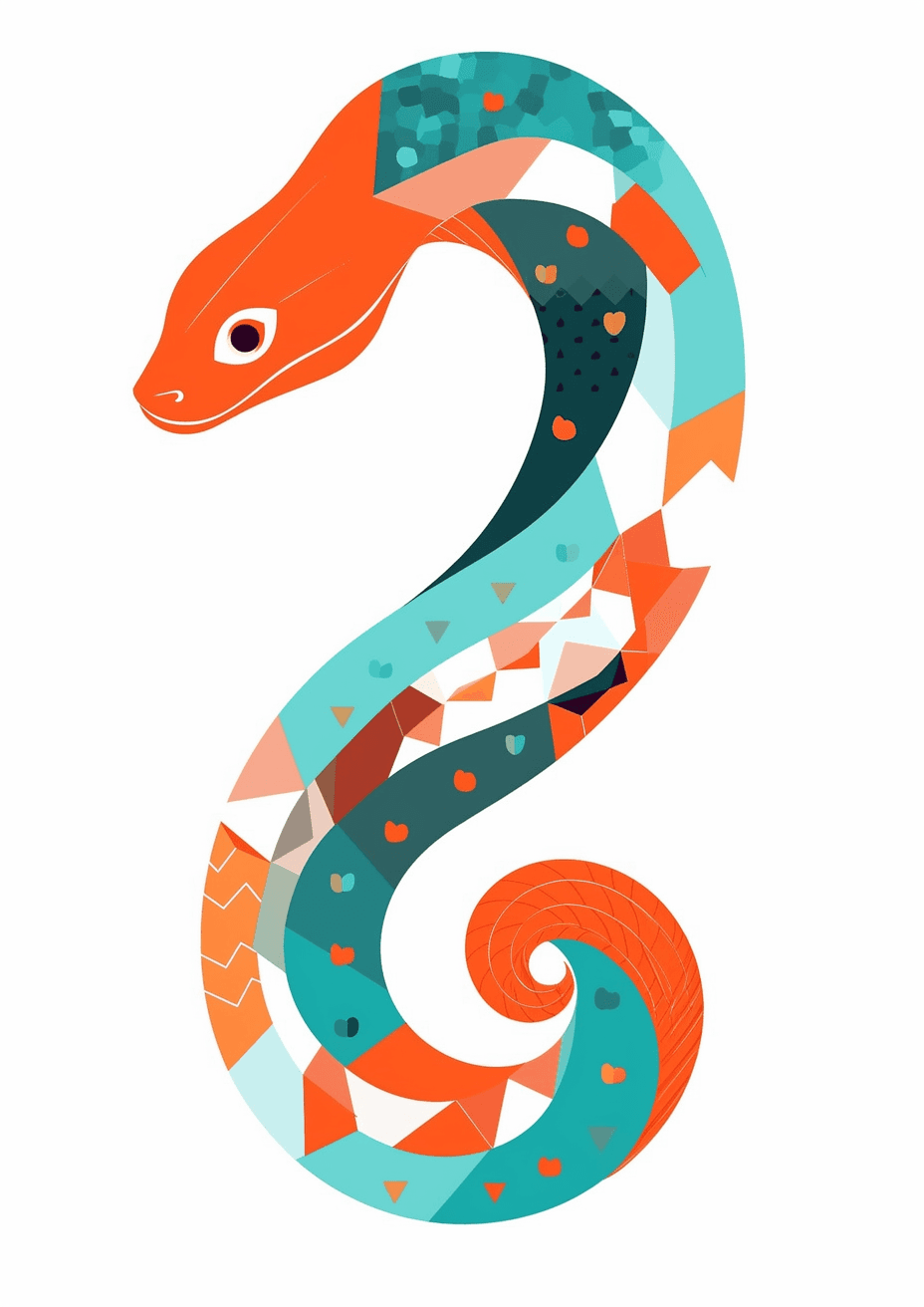 Snake Squad original repeating artwork