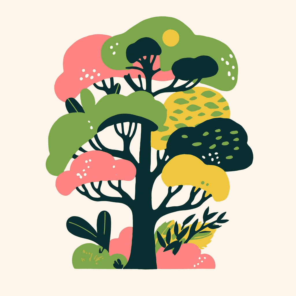 Tree Festival original repeating artwork