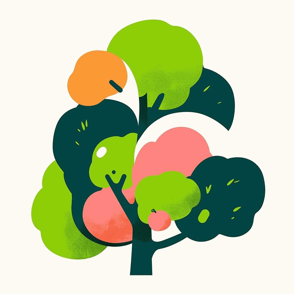 Tree Fair original repeating artwork