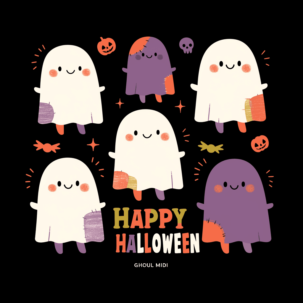 Halloween Ghost 898 original repeating artwork