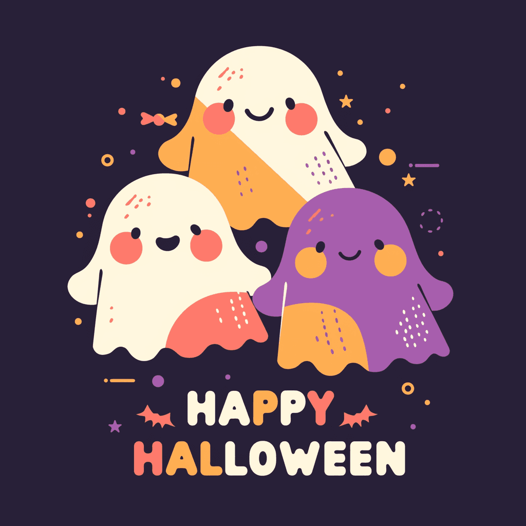 Halloween Ghost 383 original repeating artwork
