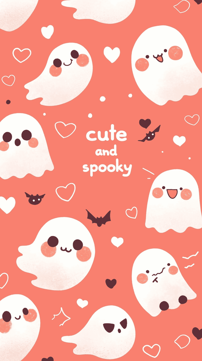 Halloween Ghost Glow original repeating artwork