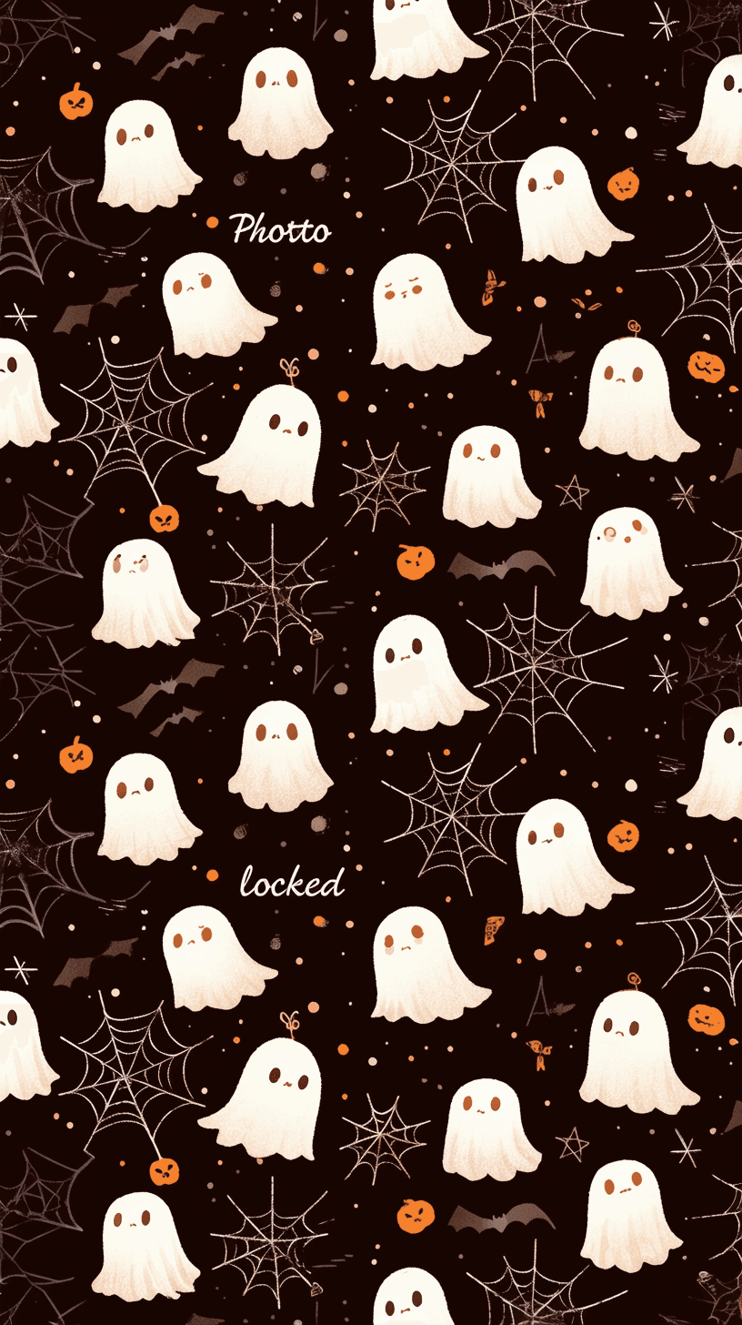 Halloween Ghost 500 original repeating artwork
