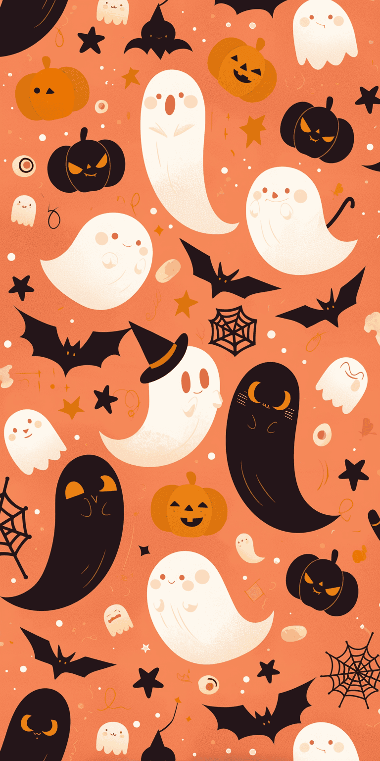 Halloween Ghost 372 original repeating artwork