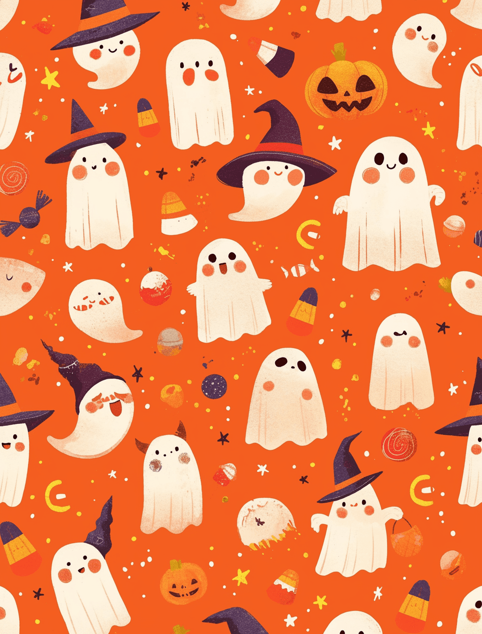 Halloween Ghost 1287 original repeating artwork