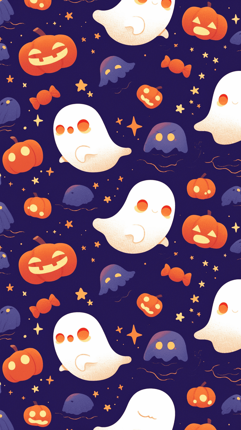 Halloween Ghost 1188 original repeating artwork