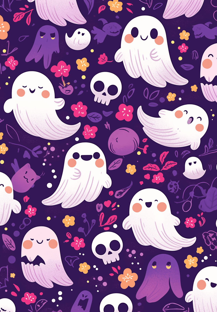 Halloween Ghost 876 original repeating artwork