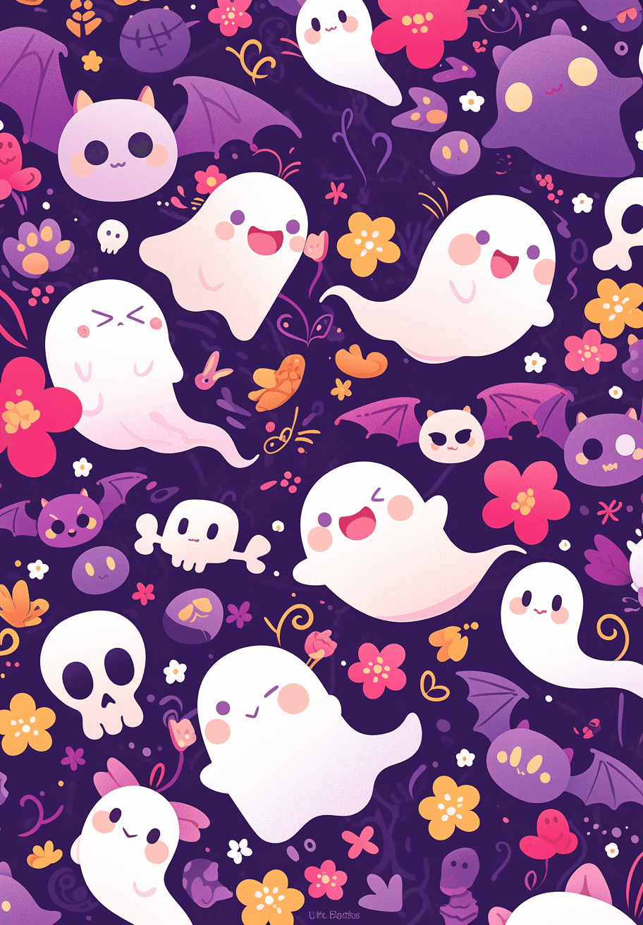 Halloween Ghost 712 original repeating artwork
