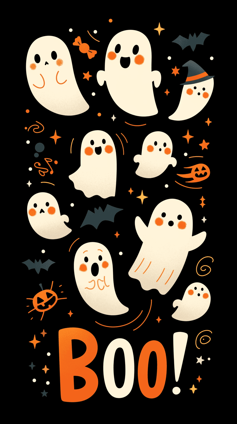 Halloween Ghost 875 original repeating artwork
