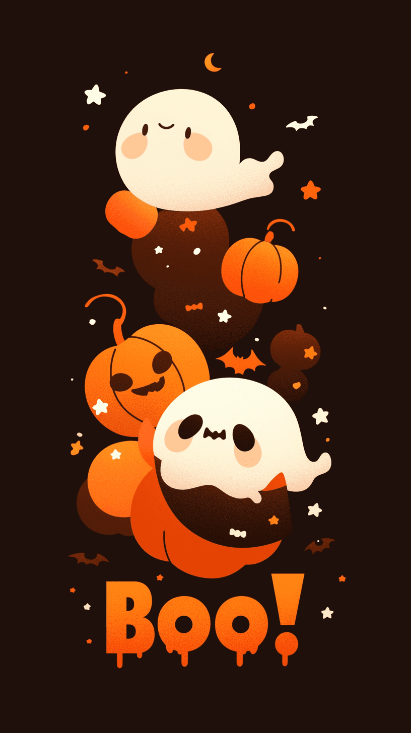 Halloween Ghost 843 original repeating artwork