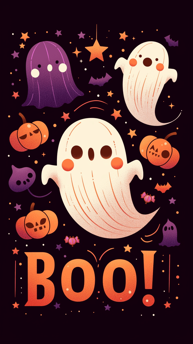 Halloween Ghost 480 original repeating artwork