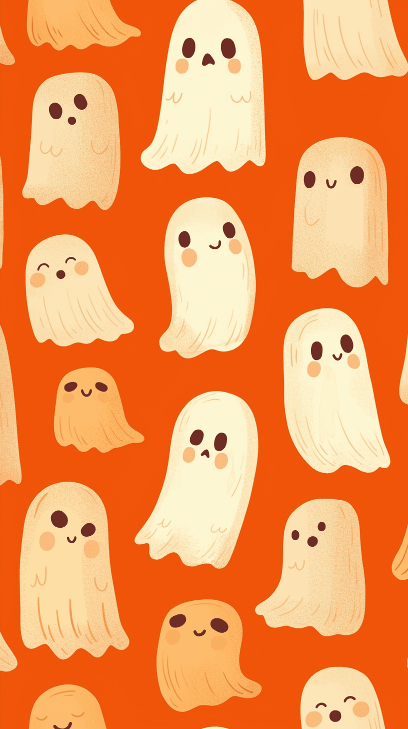 Halloween Ghost Blast original repeating artwork
