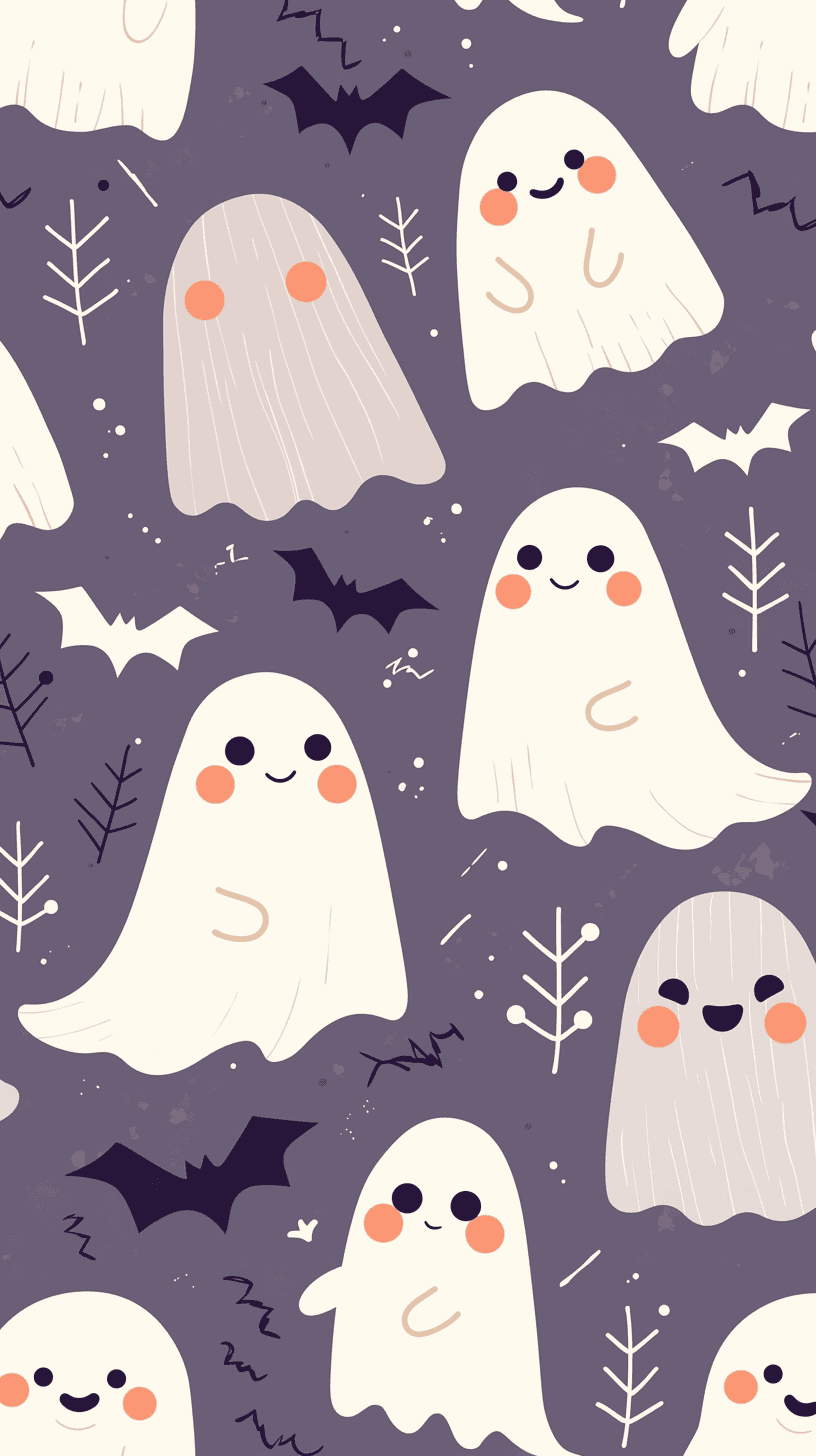 Halloween Ghost 011 original repeating artwork