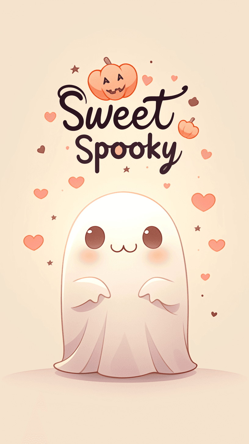 Halloween Ghost Snap original repeating artwork