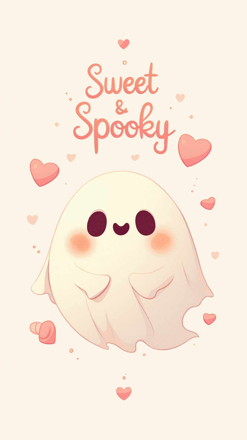 Halloween Ghost Zoom original repeating artwork