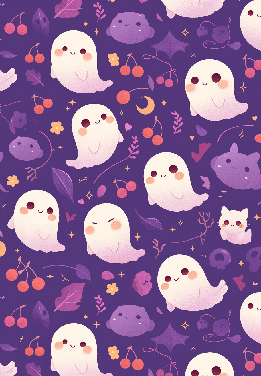 Halloween Ghost 1286 original repeating artwork