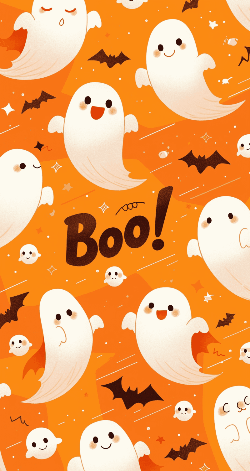 Halloween Ghost Tint original repeating artwork