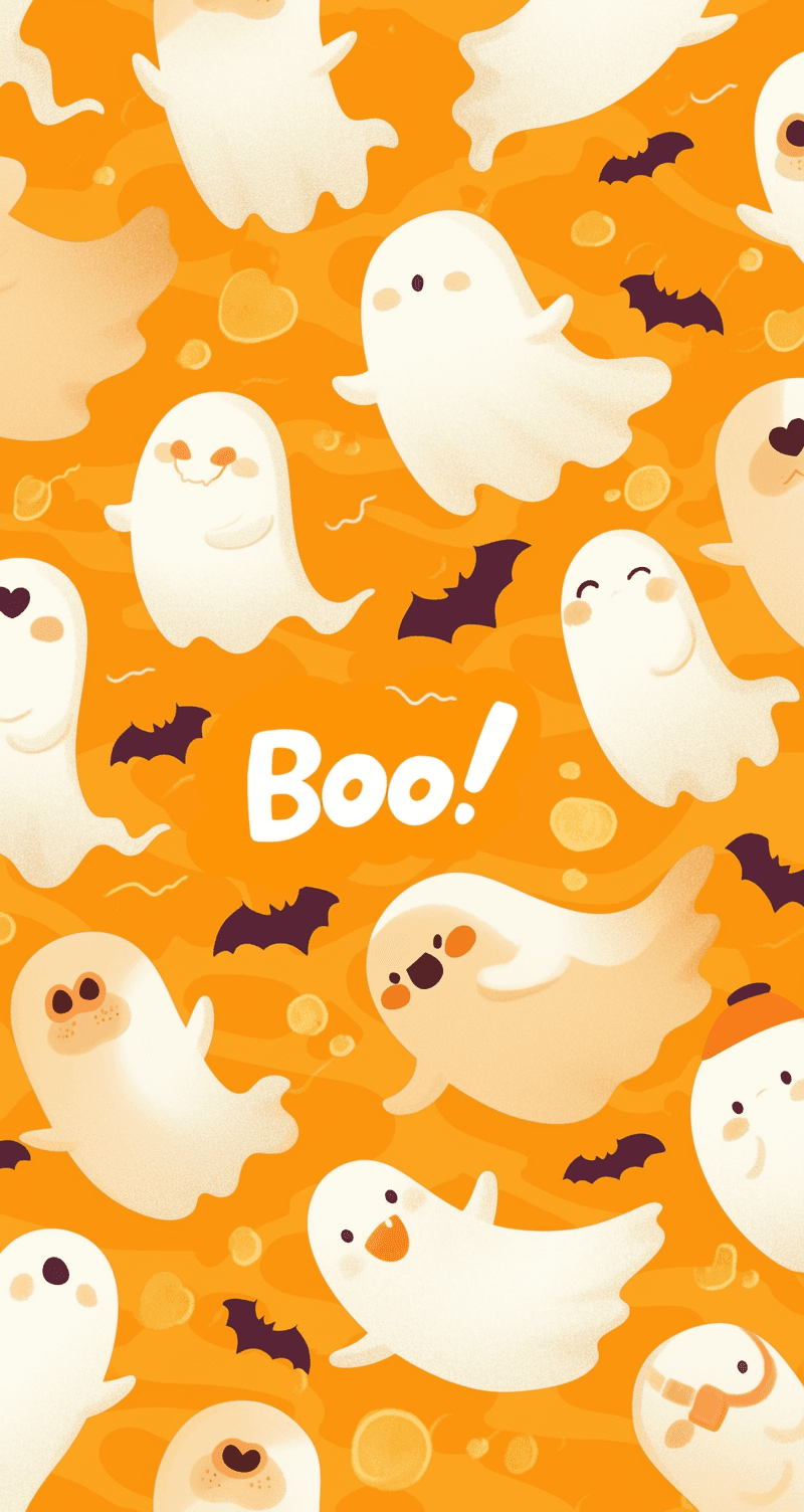 Halloween Ghost 405 original repeating artwork