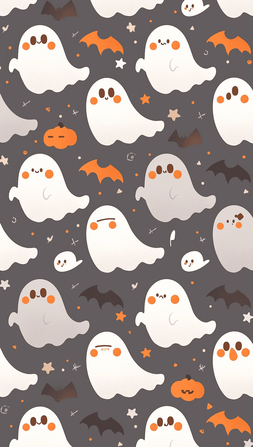 Halloween Ghost 381 original repeating artwork