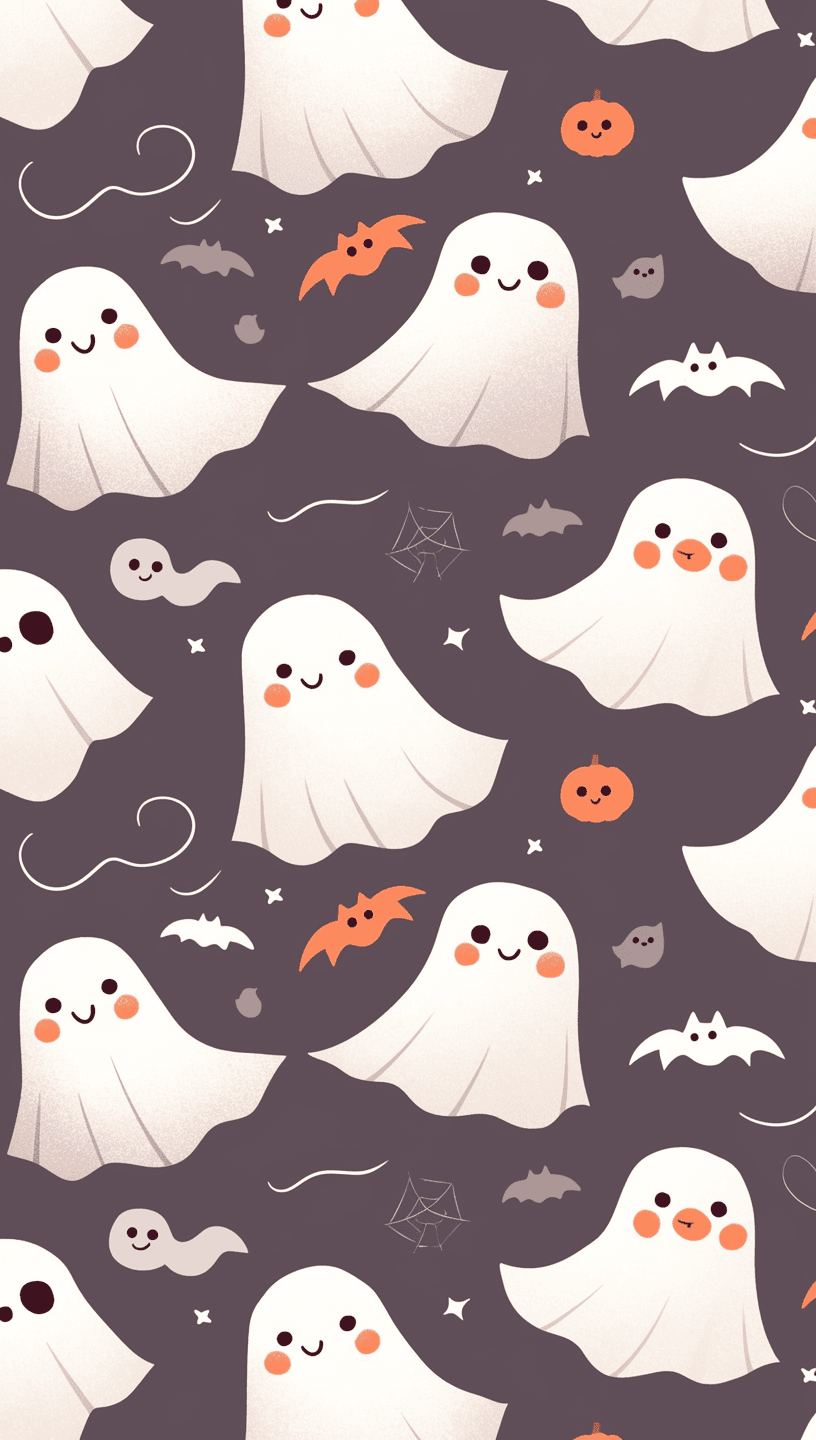 Halloween Ghost 786 original repeating artwork