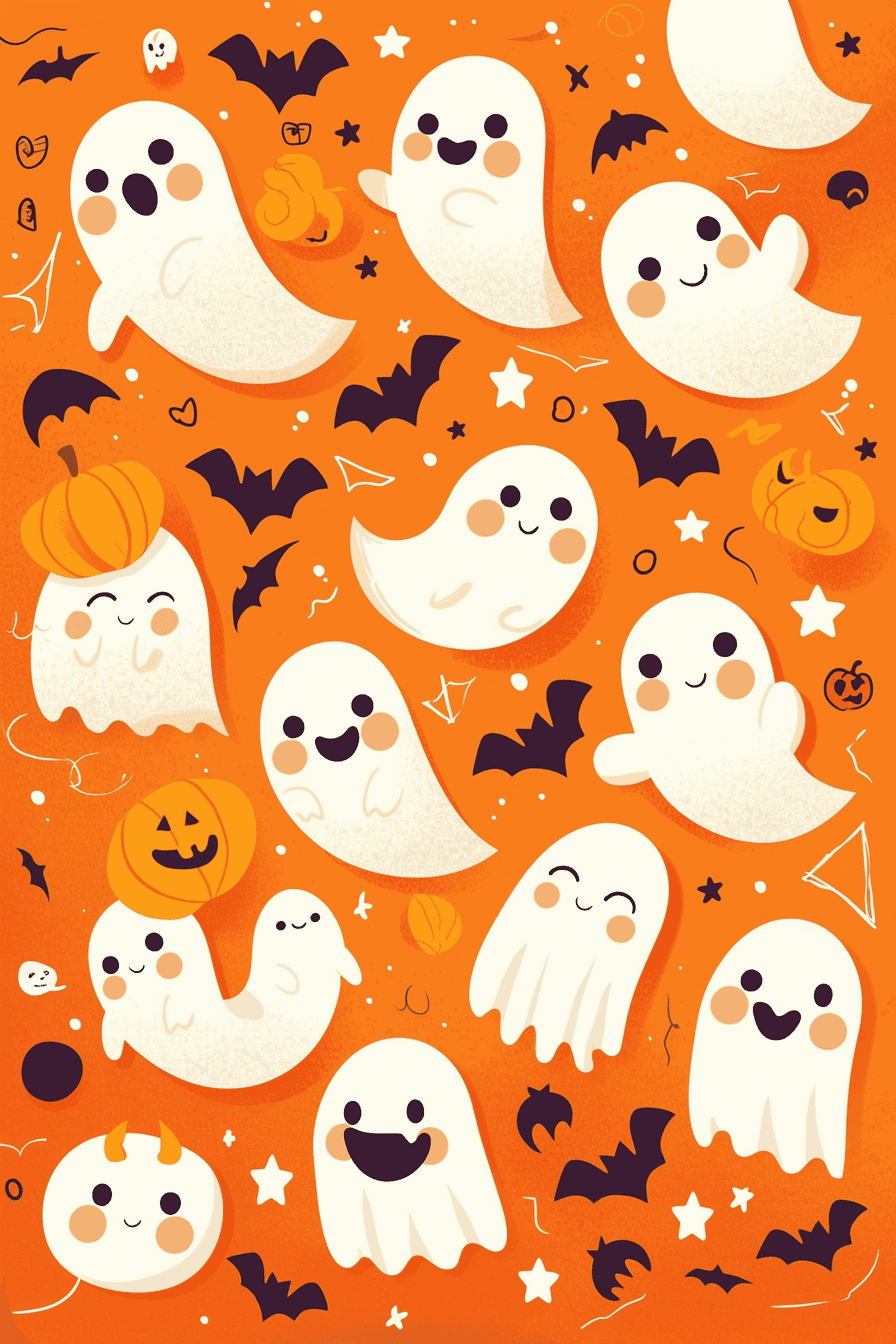 Halloween Ghost 1327 original repeating artwork