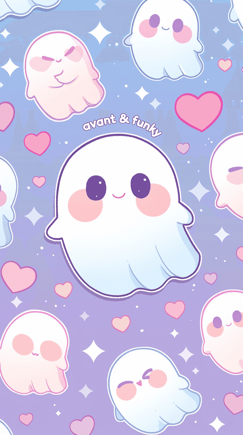 Halloween Ghost 1411 original repeating artwork
