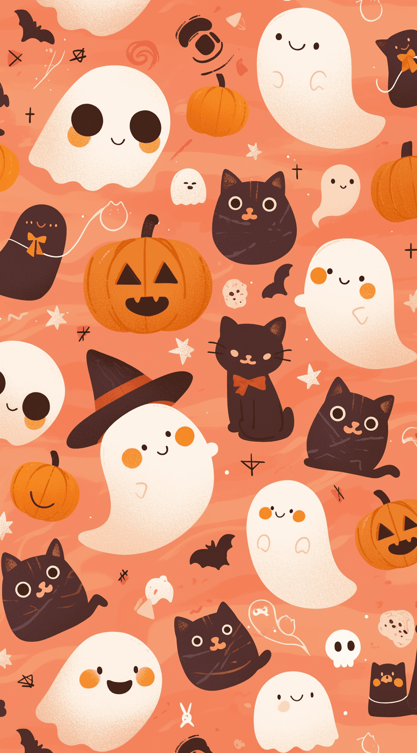 Halloween Ghost 651 original repeating artwork