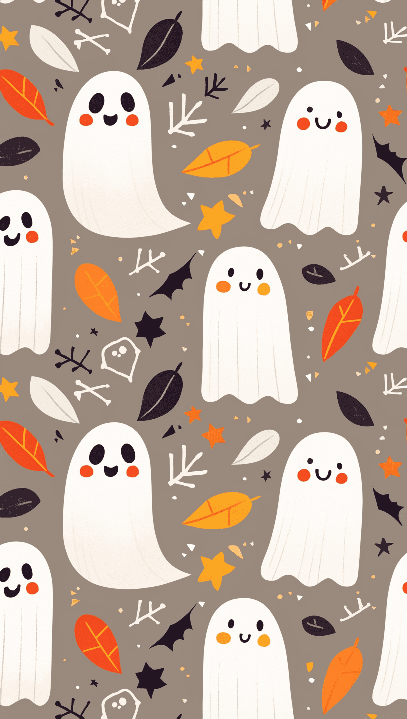 Halloween Ghost 601 original repeating artwork