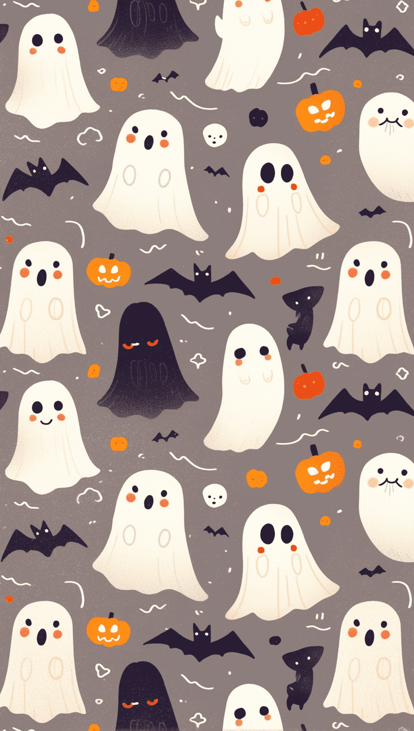 Halloween Ghost 748 original repeating artwork