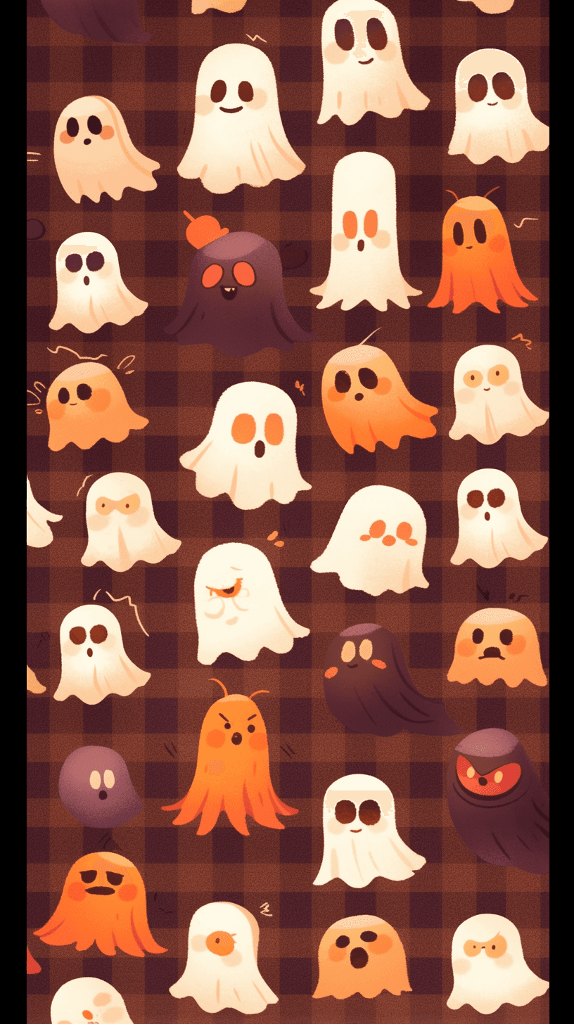 Halloween Ghost 1186 original repeating artwork