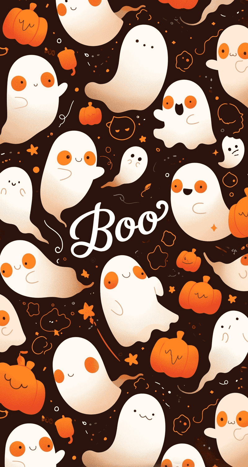 Halloween Ghost 026 original repeating artwork