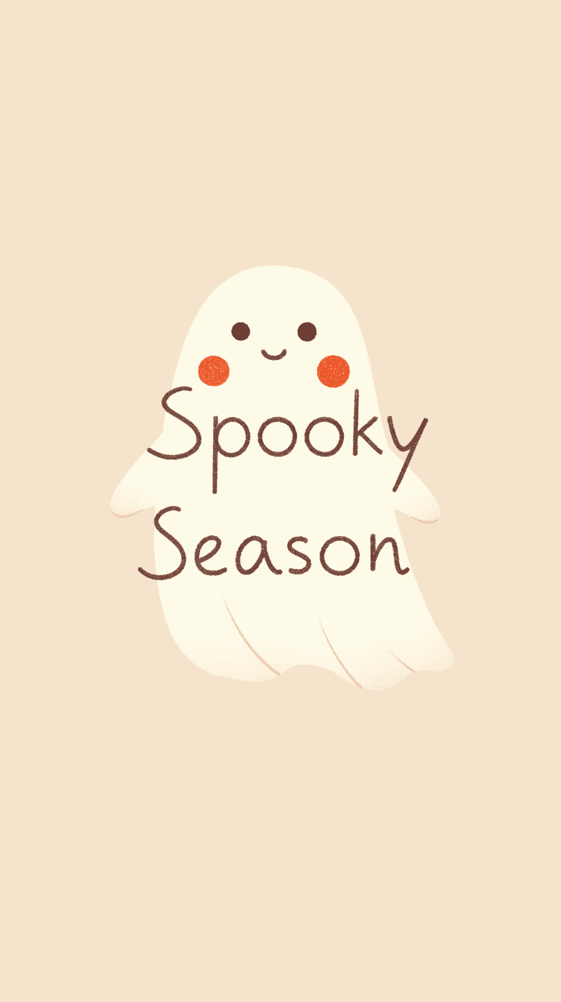 Halloween Ghost Hue original repeating artwork
