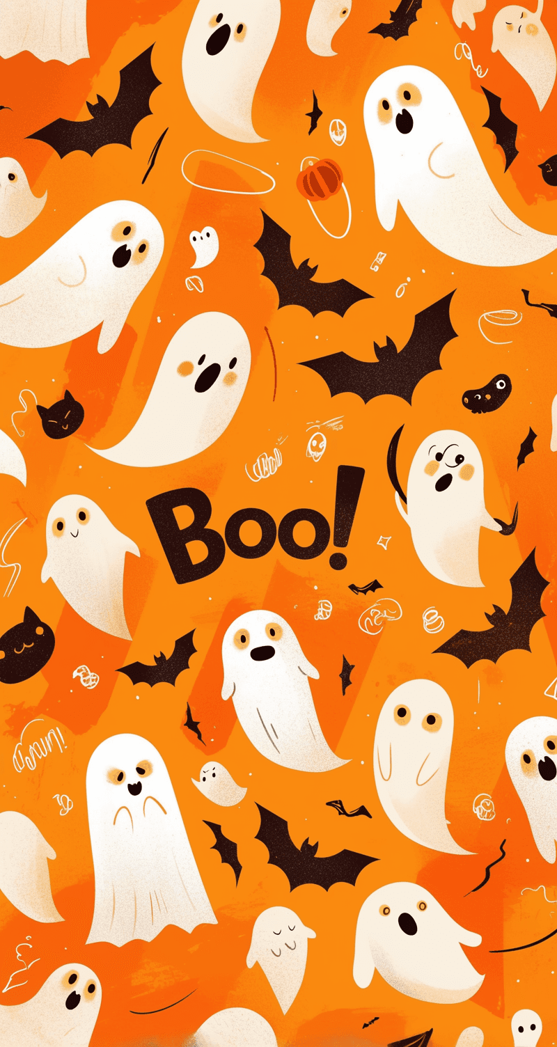 Halloween Ghost 1268 original repeating artwork