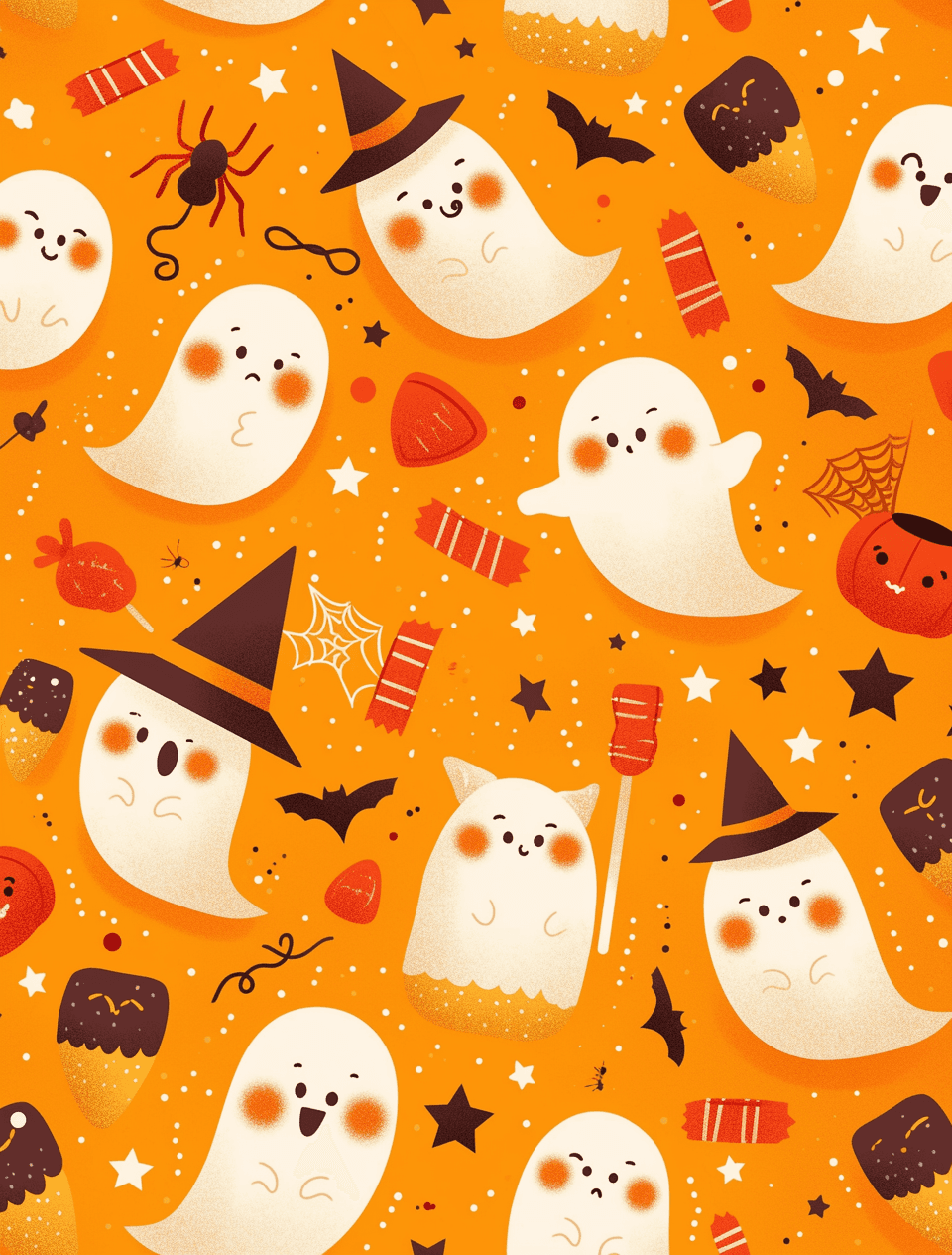 Halloween Ghost 338 original repeating artwork