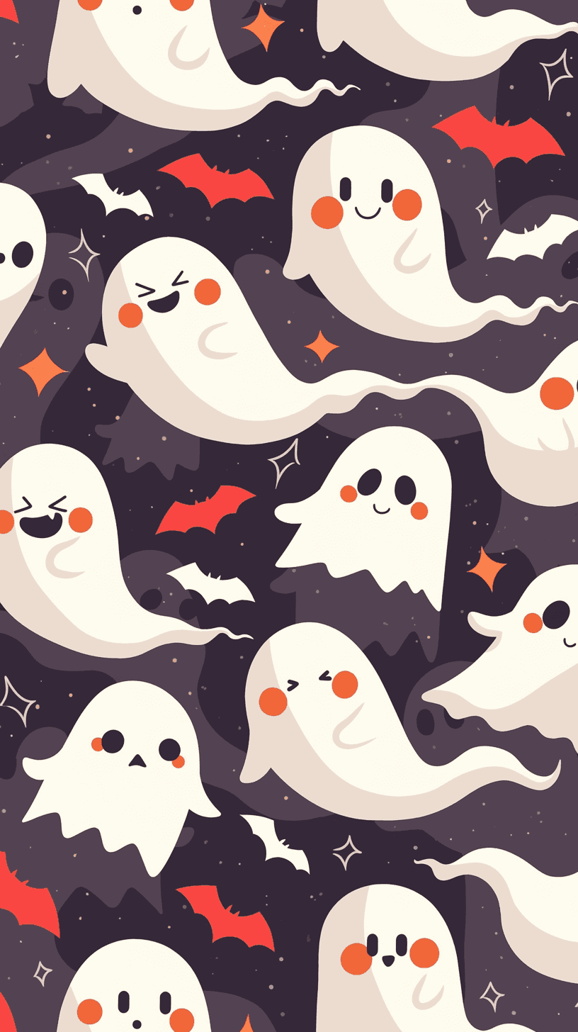 Halloween Ghost 161 original repeating artwork