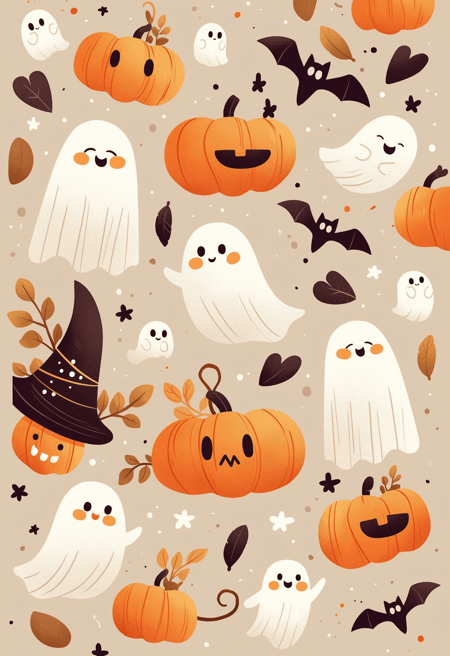 Halloween Ghost 783 original repeating artwork