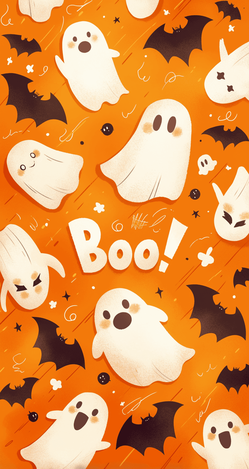 Halloween Ghost 184 original repeating artwork