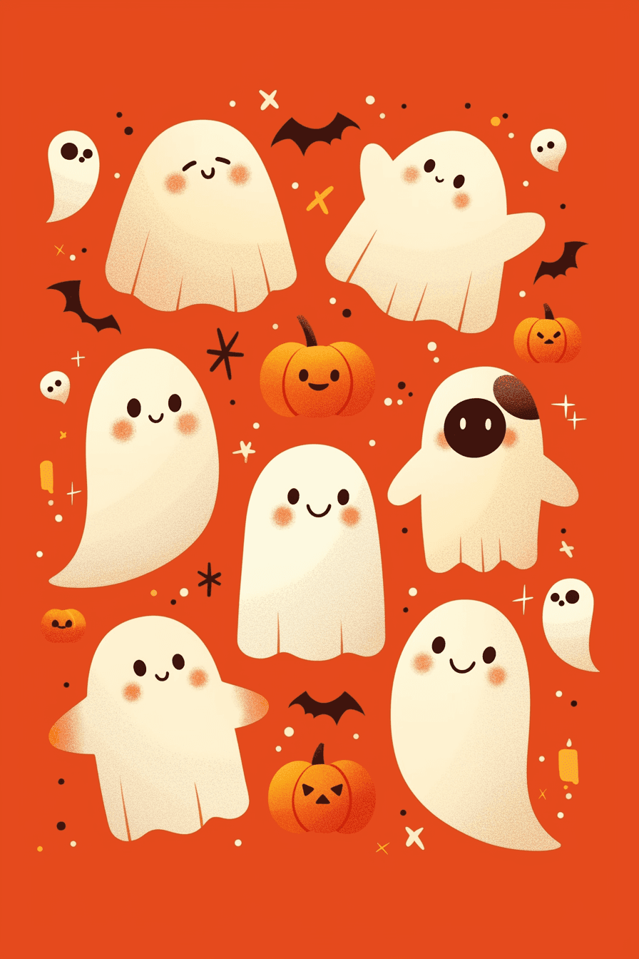 Halloween Ghost 233 original repeating artwork