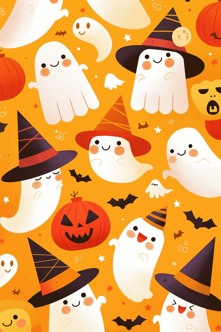 Halloween Ghost 143 original repeating artwork
