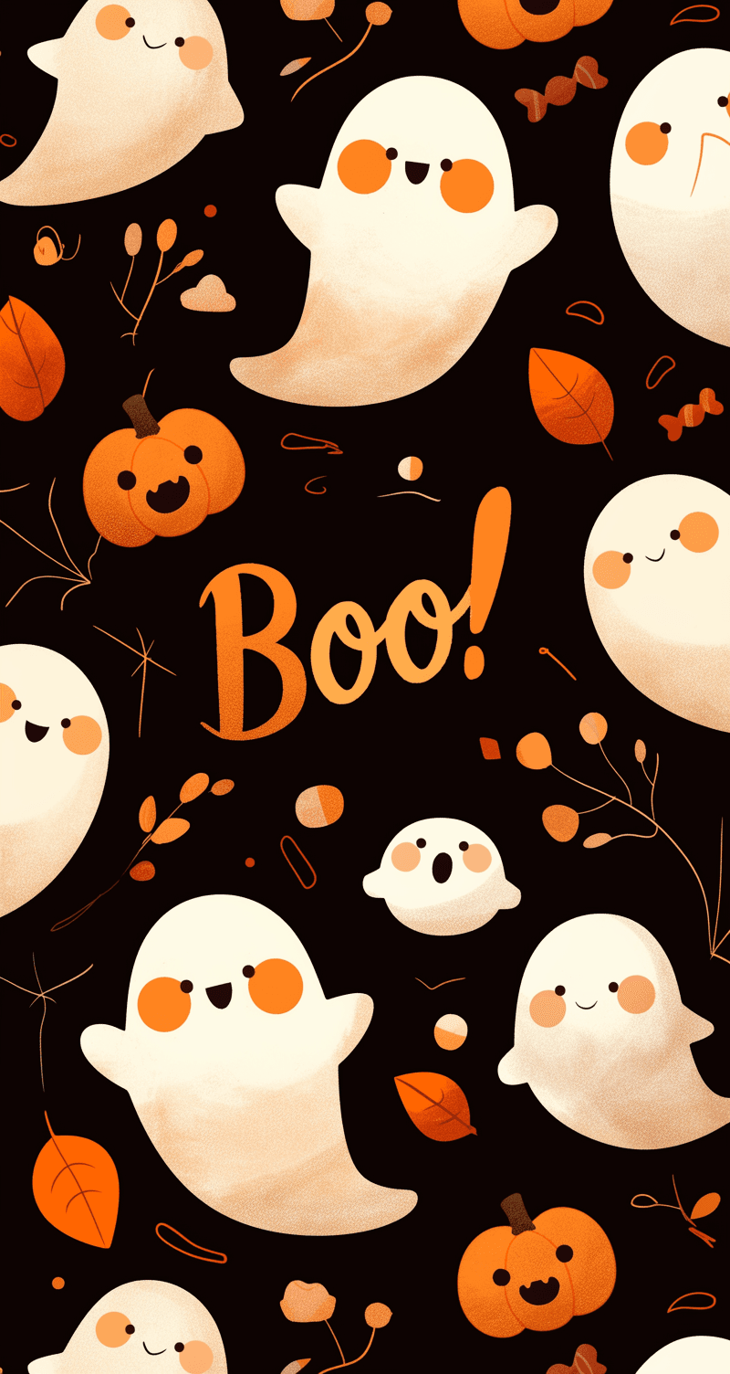 Halloween Ghost 544 original repeating artwork