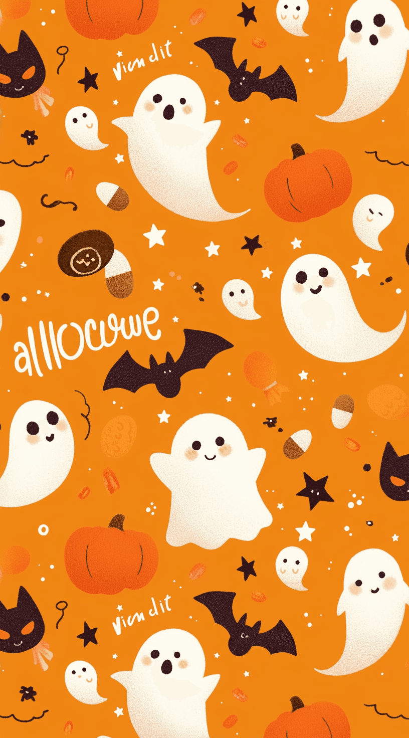 Halloween Ghost 902 original repeating artwork