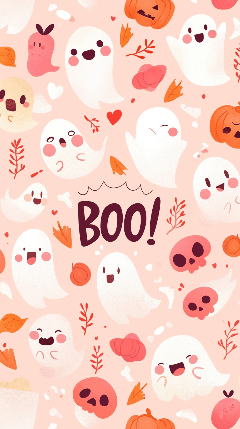 Halloween Ghost 057 original repeating artwork