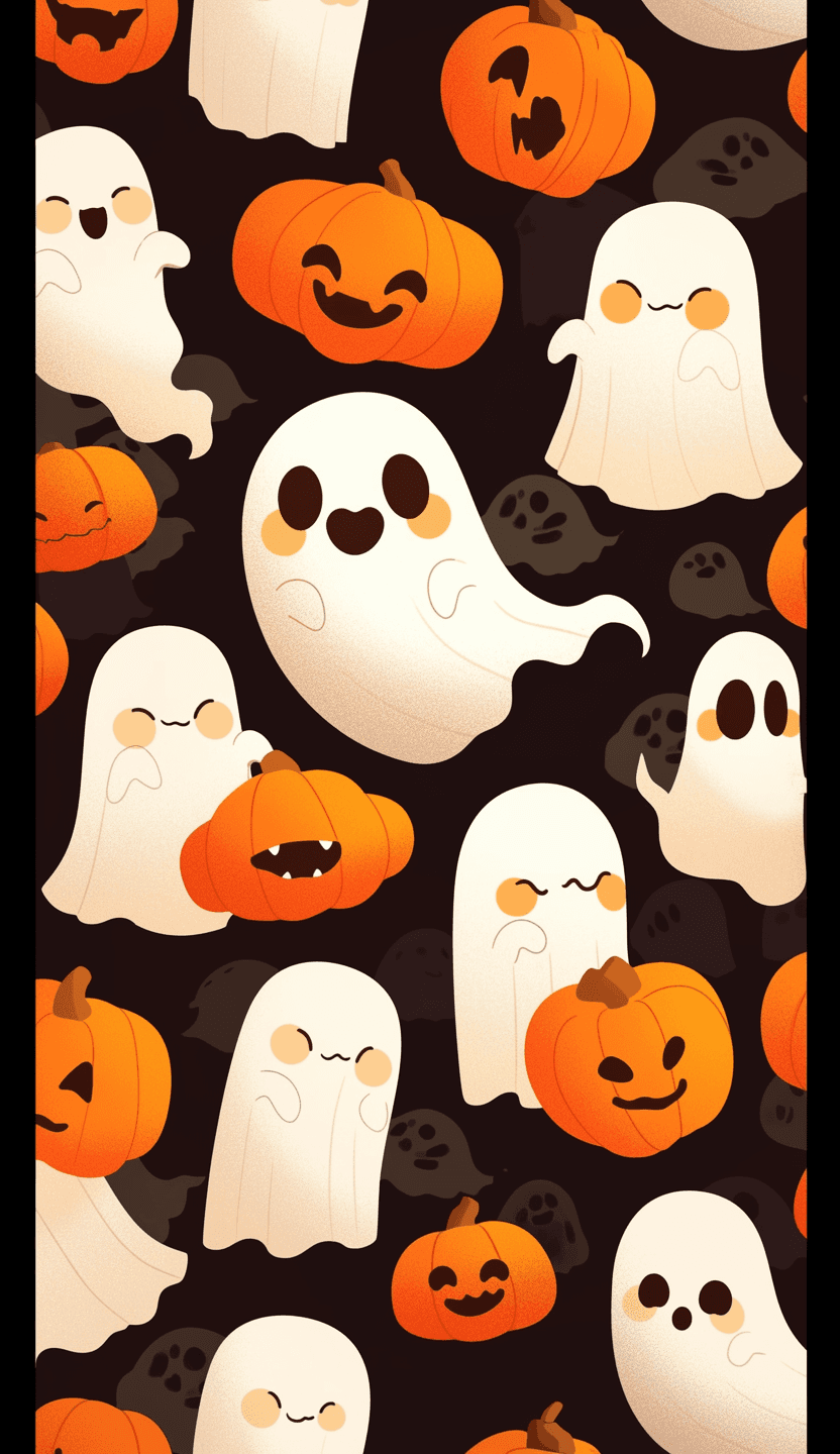 Halloween Ghost 631 original repeating artwork